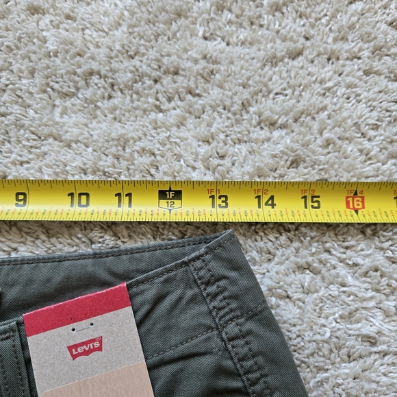 Levis NWOT 94 baggy cargo pants green mid rise lightweight womens 25 - Picture 12 of 13